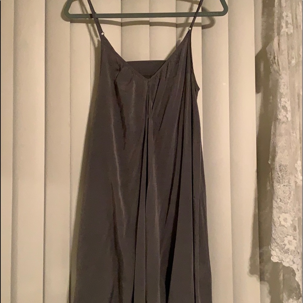 Gray Pink Stitch Dress